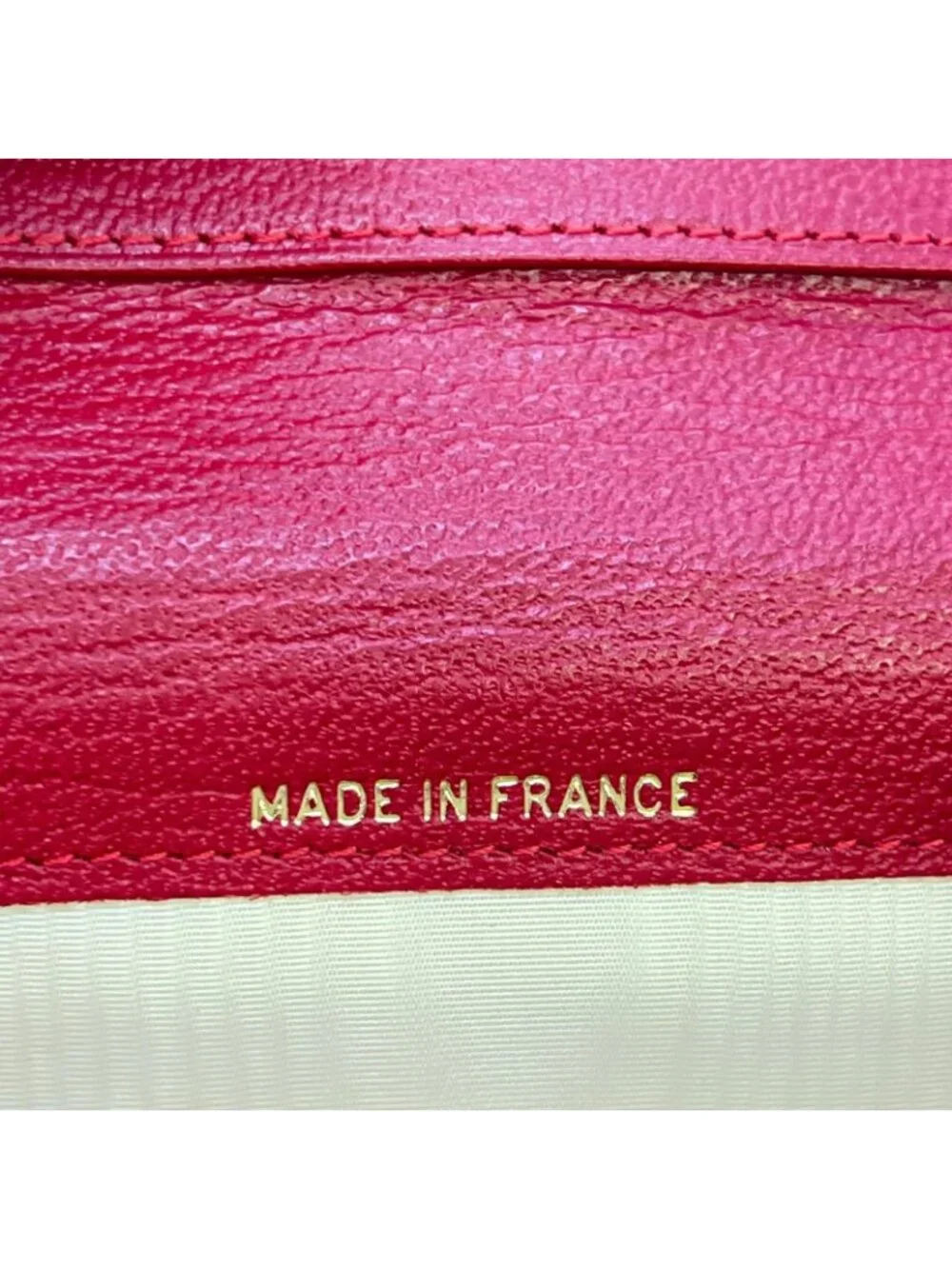 Chanel Card Case Leather Red Included